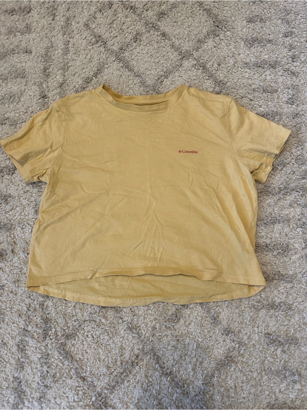 Columbia Golden Yellow Cropped Shirt